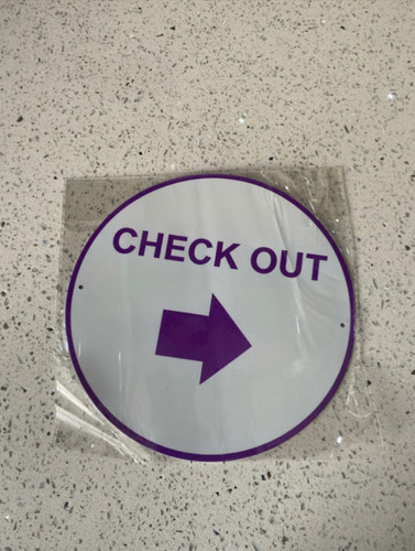 Check out sign diameter - cm,