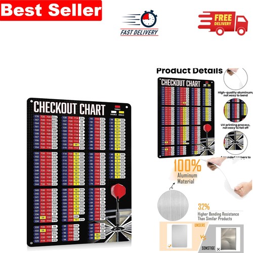 Durable metal darts - darts, checkout