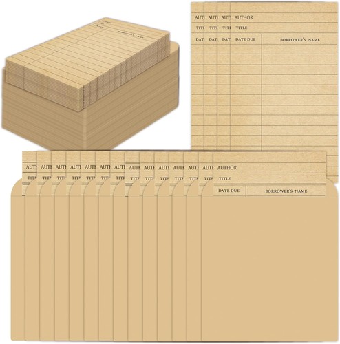 Pack vintage library card - 80,