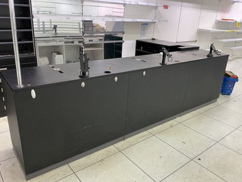 Black retail shop counter - shop,